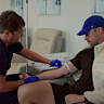James Magnussen is injected with a performance-enhancing substance.
