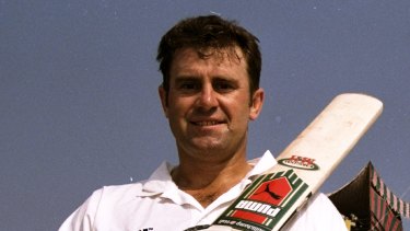 Mark Taylor after his 334 in Peshawar in 1998.