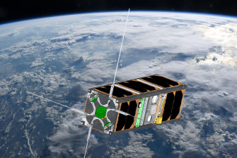 Typowy obraz satelity CUAVA-1.