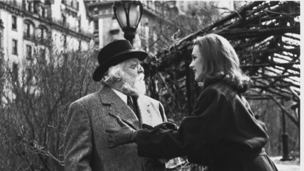 Richard Attenborough, left and Elizabeth Perkins in the 1994 film <i>Miracle on 34th Street</i>.