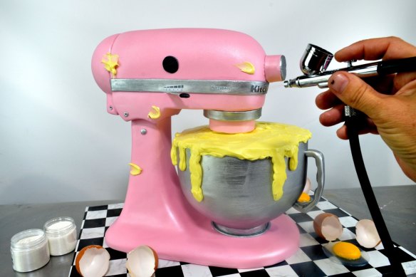 Kitchen Aid - a cake that looks like a cake mixer - by Verusca Walker.