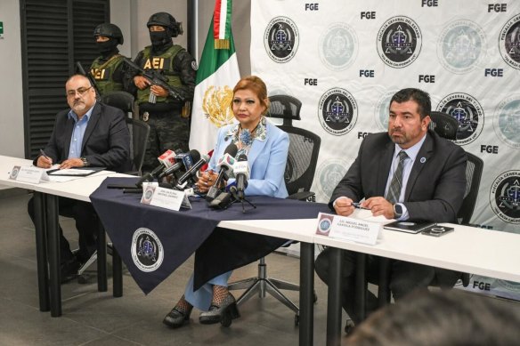 Mexican authorities held a press conference after three people were arrested over the disappearance of Perth brothers Jake and Callum Robinson.