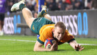 Max Jorgensen’s try after the siren gave the Wallabies their first win at Twickenham in almost a decade.