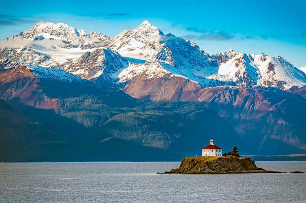  Eldred Rock Lighthouse, Lynn Canal, Alaska. 