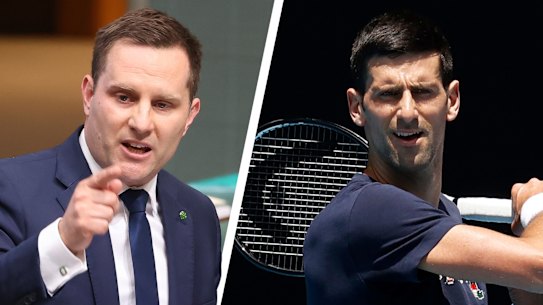 Alex Hawke has cancelled Novak Djokovic’s visa.