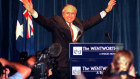 John Howard celebrates his election victory on March 2, 1996.