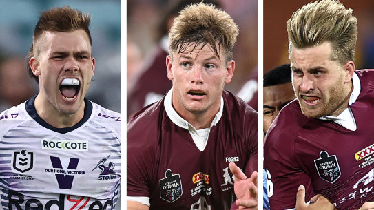 Ryan Papenhuyzen, Harry Grant and Cameron Munster. 