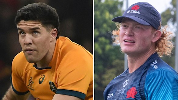 Ben Donaldson and Tane Edmed are battling it out for the NSW No.10 jersey in round one.