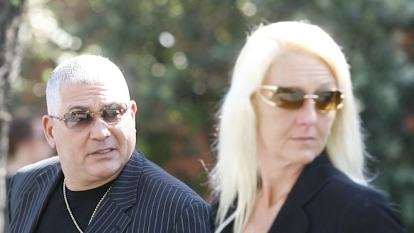 Mick Gatto and Nicola Gobbo at the funeral of Labor stalwart Stephen Drazetic in 2008.
