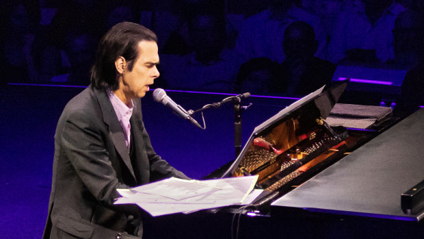 Nick Cave's Q&A-style gig was based on his Red Hand Files project, in which he answers questions fans pose to him online.
