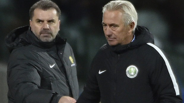 Ange Postecoglou and Bert van Marwijk.