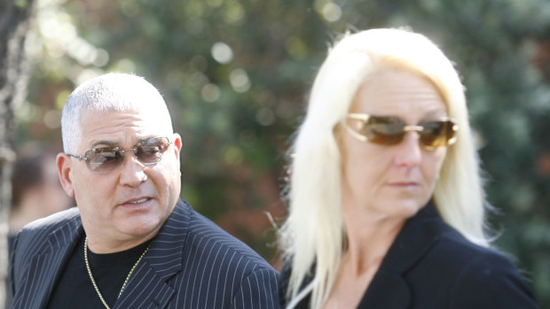 Mick Gatto and Nicola Gobbo at the funeral of Labor stalwart Stephen Drazetic in 2008.