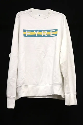 A Fyre Festival sweatshirt auctioned by the United States Marshals Service.