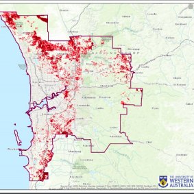 Perth urban heat island mapping. 