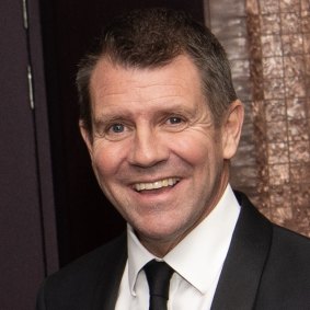 Former NSW premier Mike Baird at the Sydney Institute annual dinner at The Star on Wednesday night.