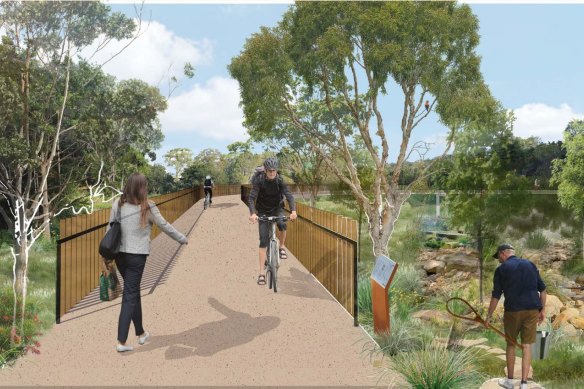 The plan will improve walkways and bike paths.