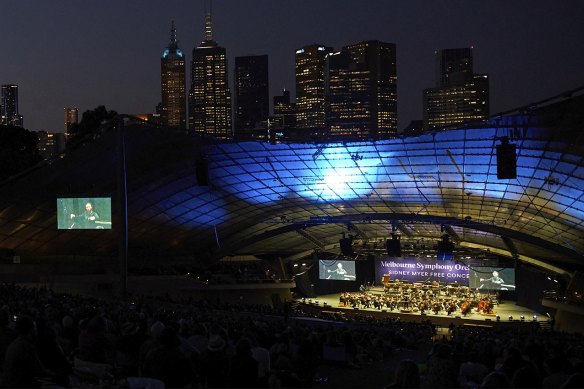 MSO st the Sidney Myer Music Bowl.