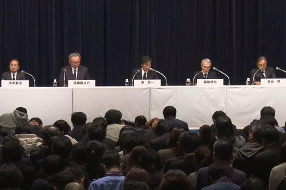 Fuji TV executives faced a 10-hour grilling over their handling of a sexual assault allegation.