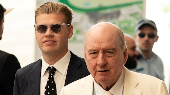 Jake Thrupp alongside Alan Jones.