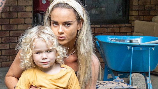 Jacob Dossett and Brittany Treloar made the tree change from Sydney’s Northern Beaches to Mullumbimby less than a year ago and lost everything in the recent flood disaster. 