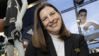 Foot Locker vice president Asia Pacific, Natalie Ellis, in the new store in Melbourne Central.