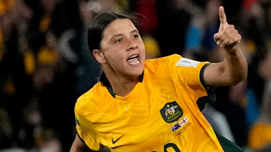 Sam Kerr has been sidelined with an ACL injury since January.