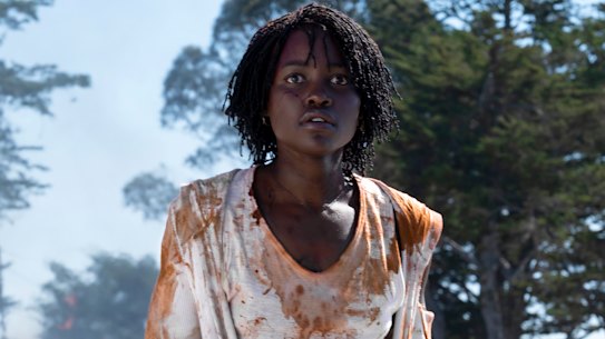 Lupita Nyong'o in Jordan Peele's Us.