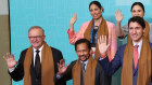 Anthony Albanese at APEC in Peru on Sunday AEDT.