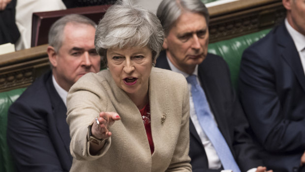 Theresa May speaks to Parliament after her Brexit divorce deal was rejected for the third time.