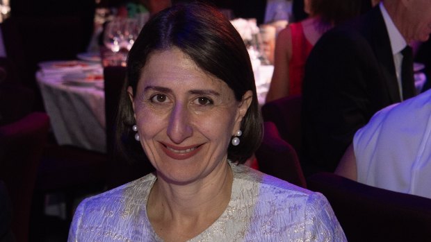 NSW Premier Gladys Berejiklian at the Sydney Institute annual dinner at The Star on Wednesday night.