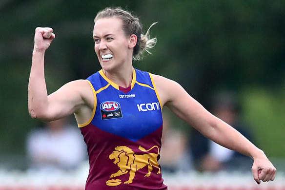 Lauren Arnell will run out for the Lions in this weekend’s AFLW grand final.