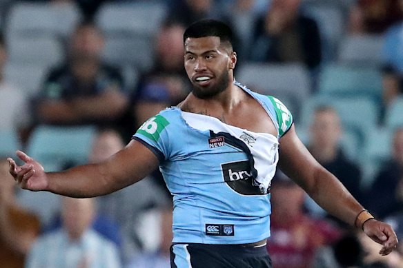 Payne Haas was suspended for three matches for abusing police officers.