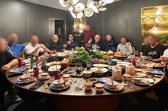 From left: John Khoury, Nick Maric and Mick Gatto. Maric has for years had Khoury and his business partner Gatto on a retainer to deal with the CFMEU.