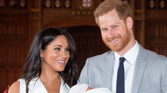 Prince Harry, pictured with wife Meghan and first-born son, Archie, XXXX 