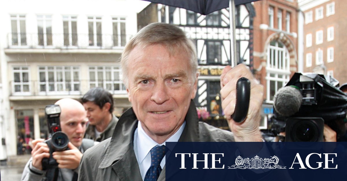Max Mosley dominated Formula One and waged war on the tabloid press - Vimarsana News