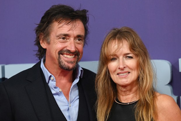 LONDON, ENGLAND - OCTOBER 05: Richard Hammond and Mindy Hammond attend “The Bikeriders” Headline Gala premiere during the 67th BFI London Film Festival at The Royal Festival Hall on October 05, 2023 in London, England. (Photo by Kate Green/Getty Images for BFI)