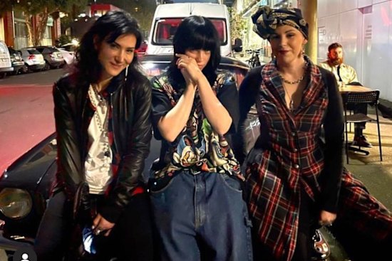 Shannon and Emma with Billie Eilish.