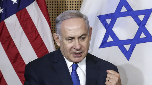 Israeli Prime Minister Benjamin Netanyahu in Warsaw on Thursday.