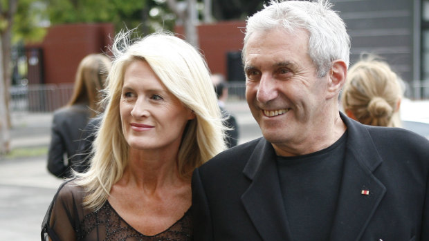 Harry M. Miller with his partner, Simmone Logue, in 2008.