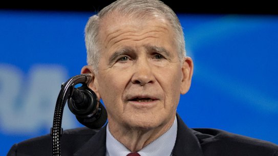 President of the National Rifle Association Oliver North says he will not serve a second term in the job.