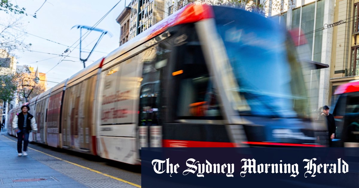 Pedestrian dead after being hit by light rail in Sydney