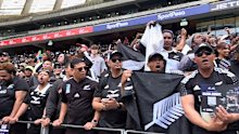 All Blacks fans welcome the team to Cape Town.
