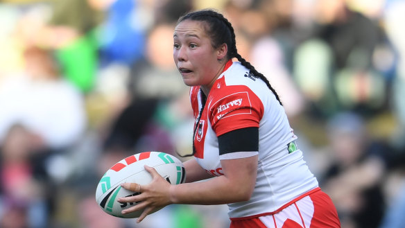 Dragons halfback Raecene McGregor.