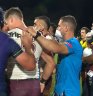 Melbourne and Manly fined over trainers’ involvement in melee