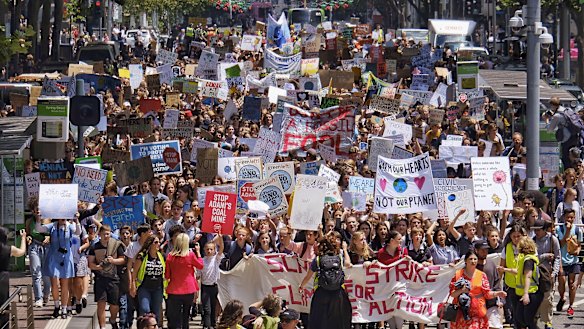 Students on the move.