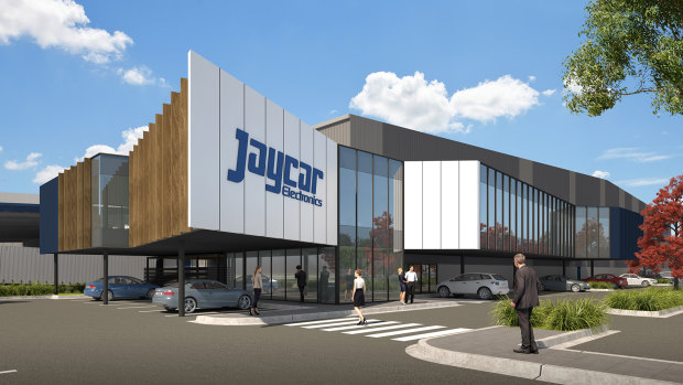 The new cutting-edge facility for Jaycar at Eastern Creek for Frasers Property.