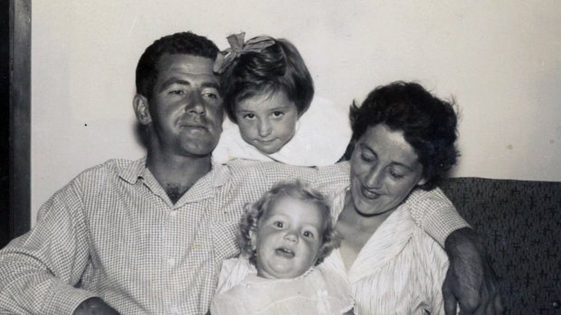 Kerry Doyle, CEO of Heart Foundation NSW, with her father John Francis Doyle in an old family photo.