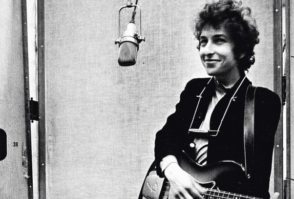 Early in his career, Bob Dylan was  the glowing hinge between the old and the new.