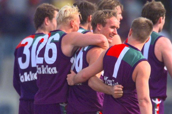 Foundation Docker Quenton Leach (centre) has died from cancer.