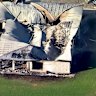 Police found a woman’s body in the burnt-out remains of a house in Geham.